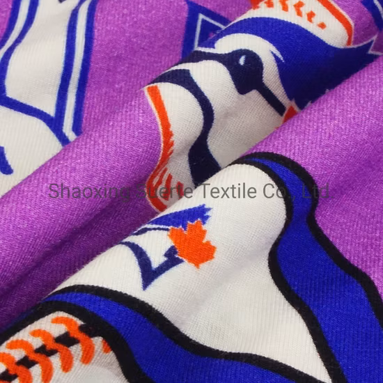 Gestrickter Bambus-Jersey-Stoff mit Aufdruck, natürliches Material, weiches, angenehmes Handgefühl